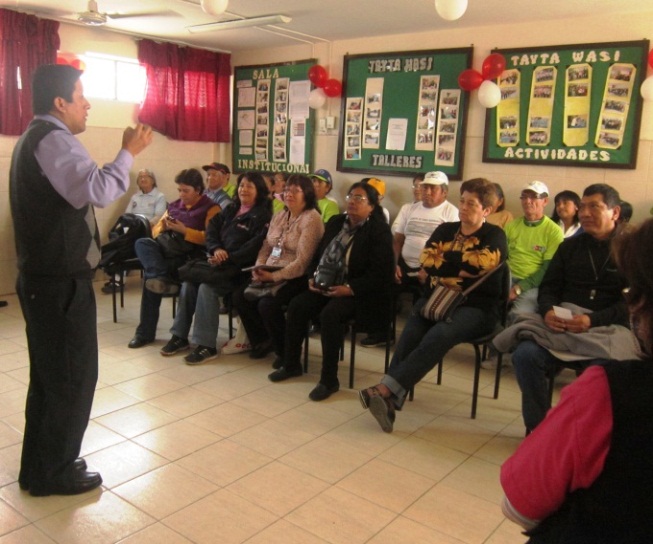 Asociación UNACEM participó en el Primer Encuentro de organizaciones que trabajan a favor del Adulto Mayor