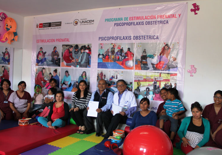 La Dirección de Salud II Lima Sur y Asociación UNACEM implementan servicio de estimulación prenatal y psicoprofilaxis obstétrica en José Gálvez