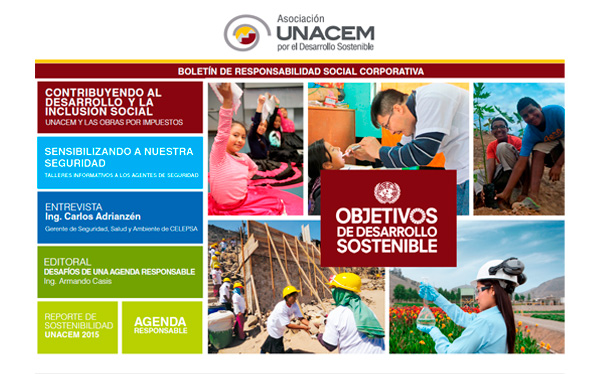Boletín de Responsabilidad Social Corporativa No. 6 - Asociación UNACEM