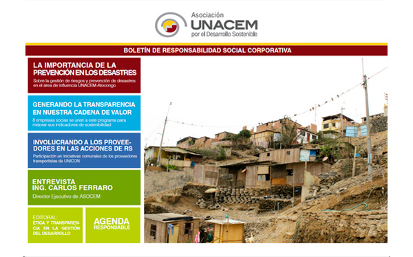 Boletín de Responsabilidad Social Corporativa No. 7 - Asociación UNACEM
