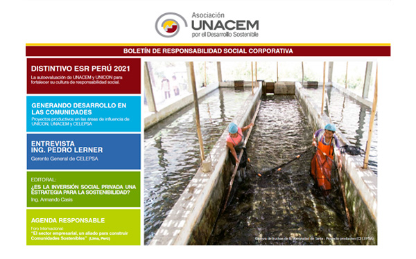 Boletín de Responsabilidad Social Corporativa No. 8 - Asociación UNACEM