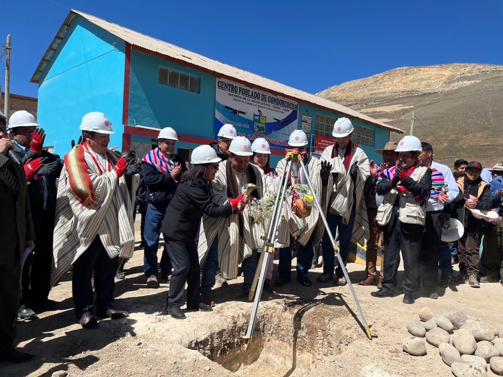 Inician obra de mejoramiento y ampliación del servicio de agua potable y saneamiento en el Centro Poblado Condorcocha