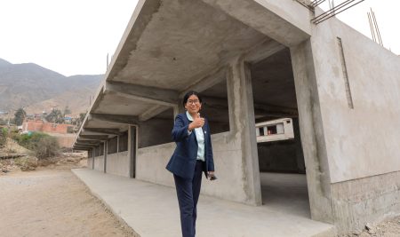 4 mil alumnos de Pachacámac se beneficiaron con la construcción de infraestructura educativa gracias al apoyo de 2,500 bolsas de cemento y el trabajo conjunto con padres de familia